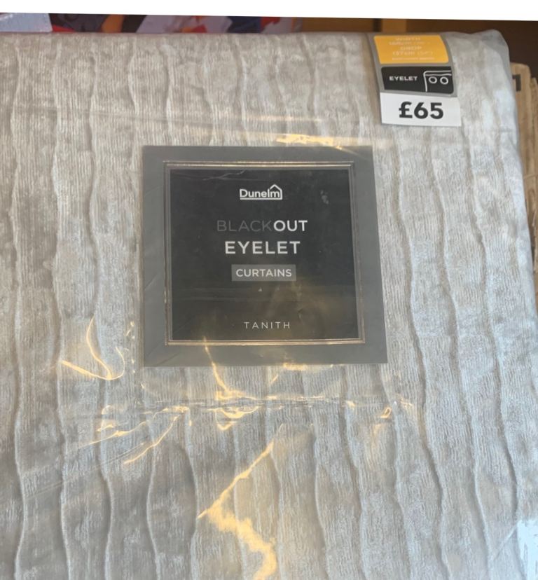 Brand new curtains velor velvet gray