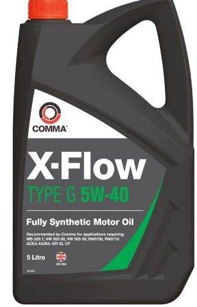 Comma XFG5L 5L X-Flow Type G Fully Synthetic 5W40 Motor Oil