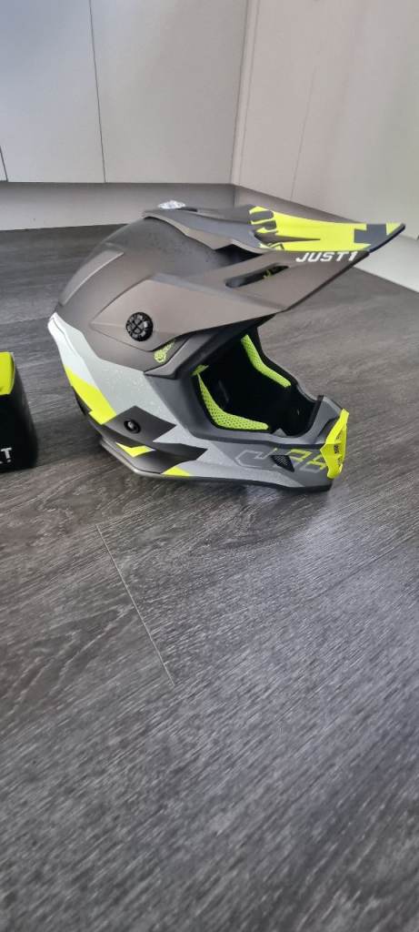 Brand new adult motocross helmet with goggles