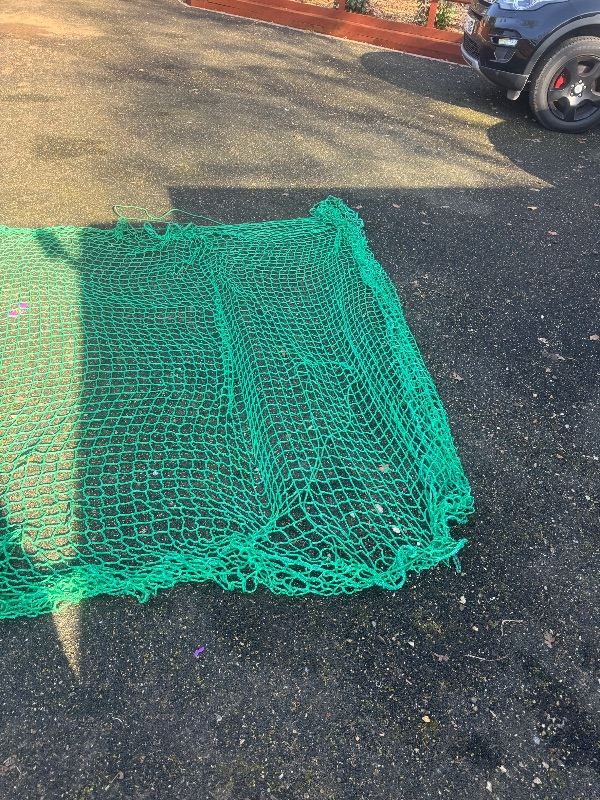 Tipper van netting for the back