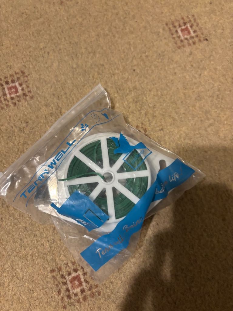 Garden Tie Wire on Spool – New, Green