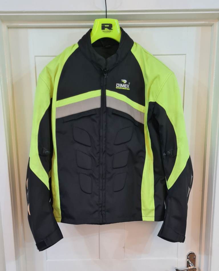 Mens Motorcycle Waterproof Cordura Textile Jacket Motorbike CE Armours - XL - 46-48