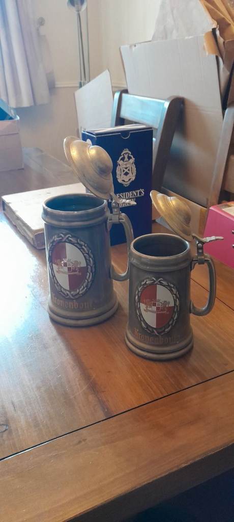 Kronenbourg beer steins