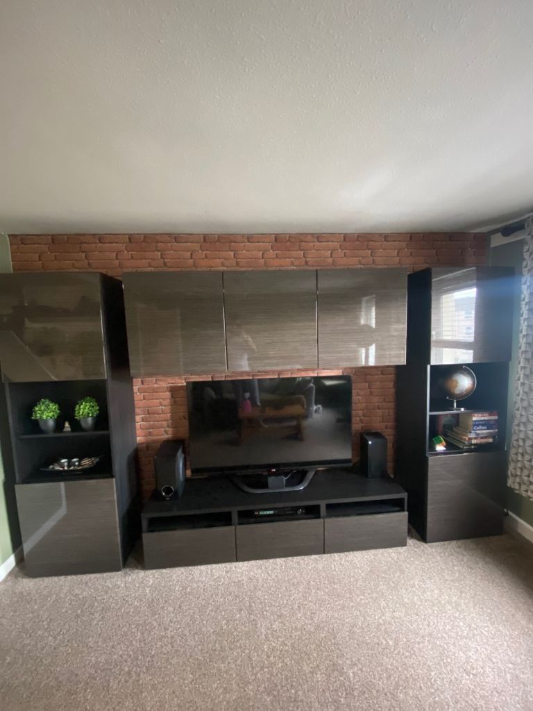 IKEA TV MEDIA UNIT SET UP, TALL UNITS, FLOATING UNITS FOR SALE!