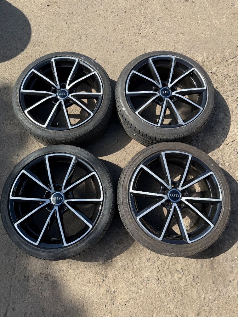 Audi 18” alloy wheels and tyres  A3 A4 A5 caddy van