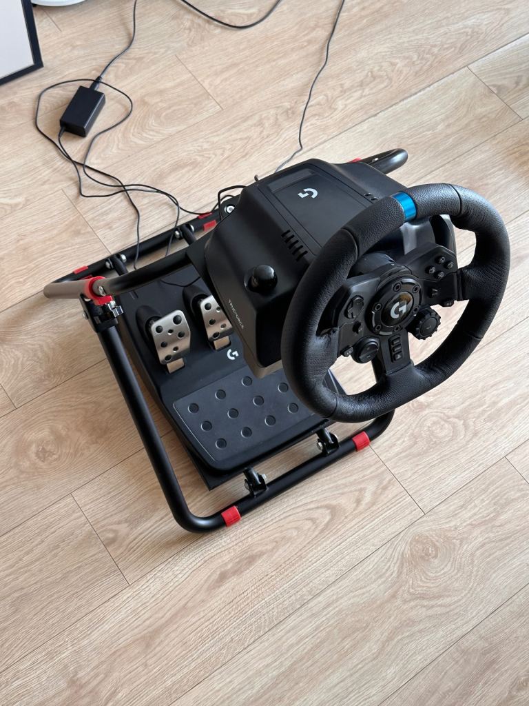 LOGITECH G923 PS5 & PS4 Racing Wheel & Pedals — with stand