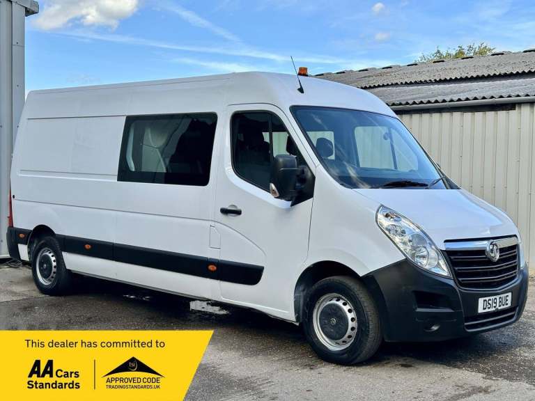 2019 Vauxhall Movano 2.3 CDTi 3500 Crew Van FWD L3 H2 Euro 6 6dr (7 Seat) PANEL VAN Diesel Manual