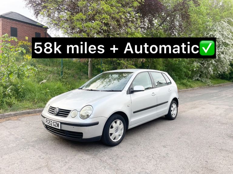 2002 Automatic Volkswagen Polo (12 months MoT + 58k miles)