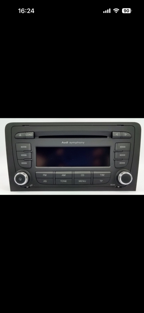 AUDI A3 8P MK2 SYMPHONY II+ RADIO CD STEREO HEAD UNIT + CODE GENUINE PART
