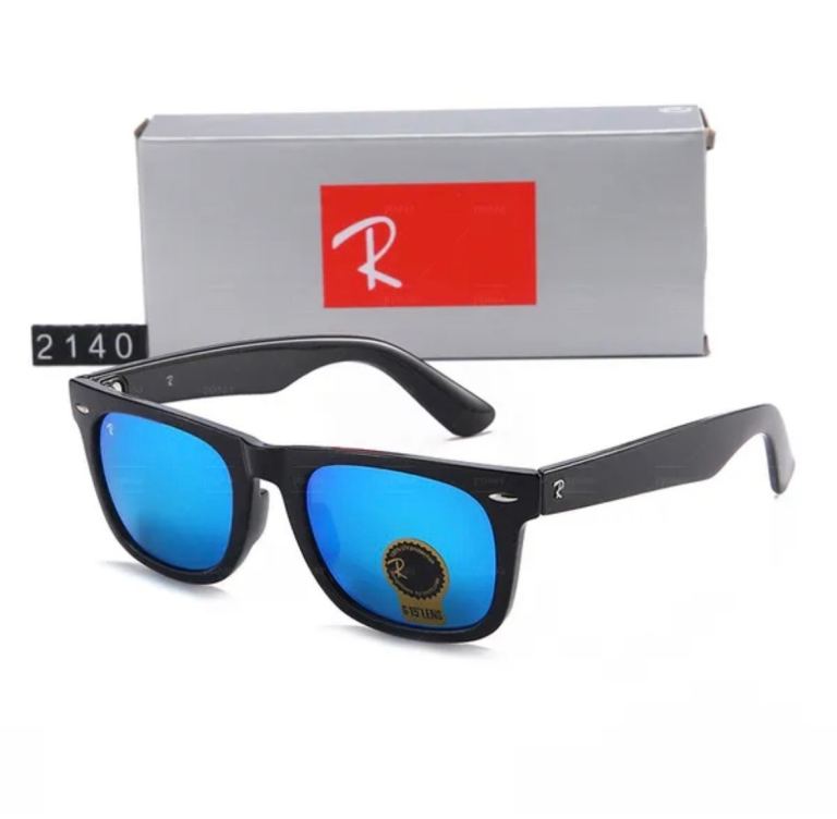 Classic Wayfarer Style Sunglasses UV400 Polarised Unisex Black Frame
