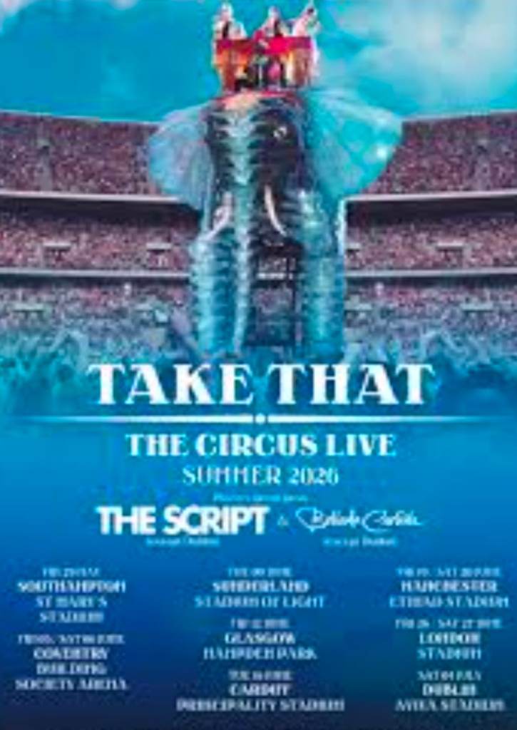 TAKE THAT The Circus Live Summer 2026 Concert Ticket