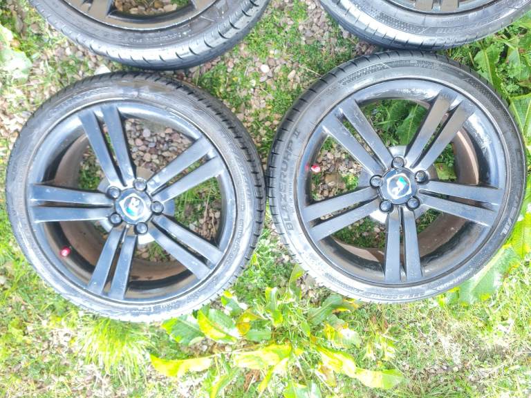 4x 18 inch black alloy wheels (vw, Audi, seat, skoda fitments)