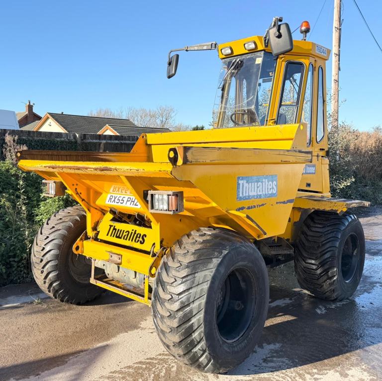 2005 THWAITES 6 TONNE CAB DUMPER LIGHTS & BEACONS ROAD LEGAL FRONT TIP 