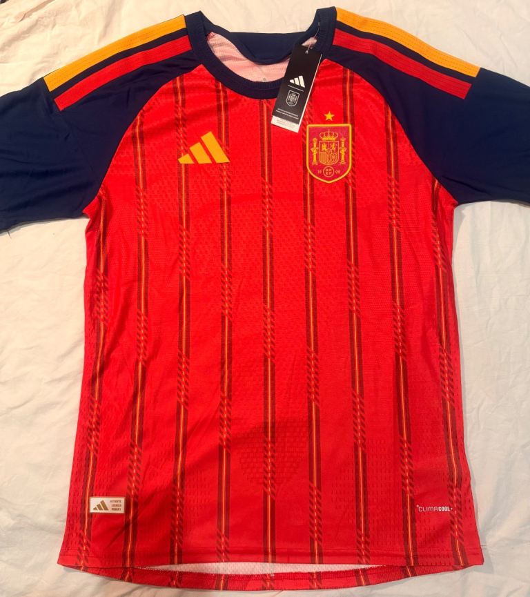 Authentic Player Edition Spain 2026 World Cup Home Player Version Football Jersey