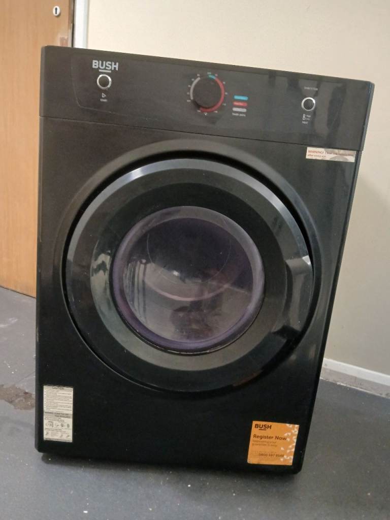 Bush 7kg Vented Tumble Dryer - Black, Like New