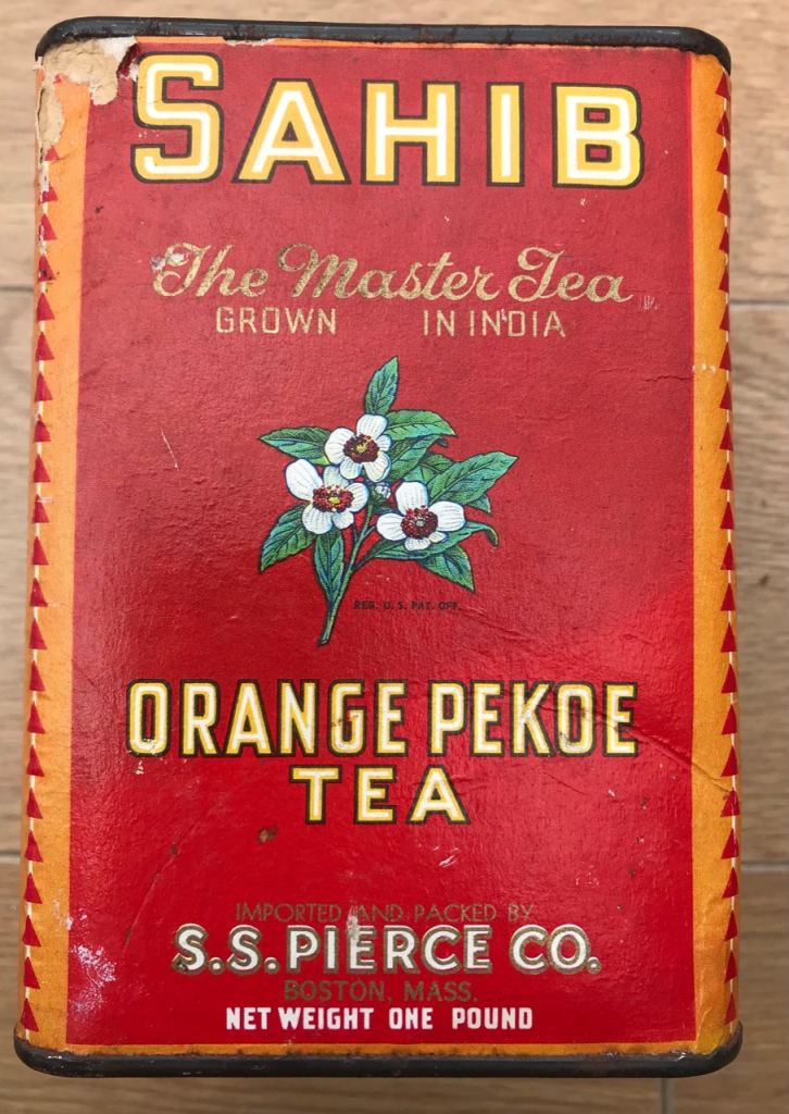 Vintage S.S. Pierce Co. Orange Pekoe Tea Tin