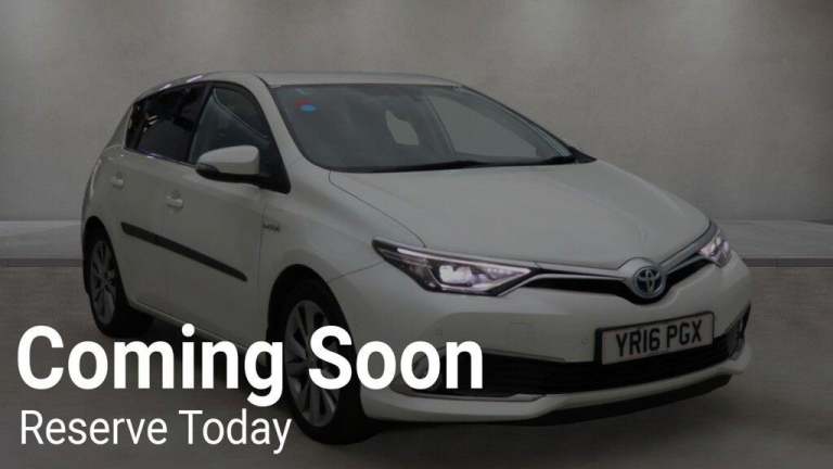 2016 Toyota Auris 1.8 Hybrid Excel 5dr CVT HATCHBACK PETROL/ELECTRIC Automatic