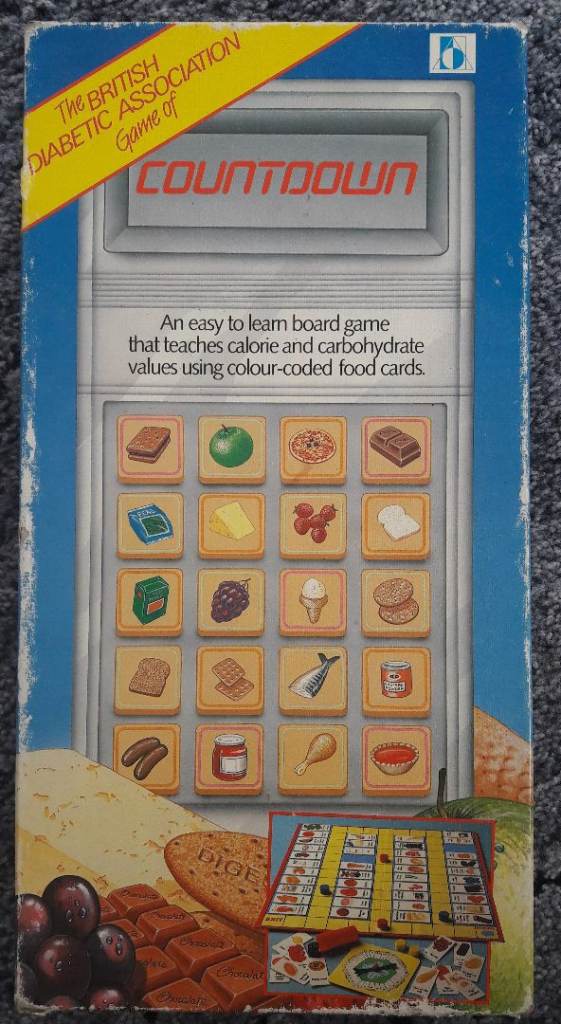 Board game - Vintage - Countdown: educational health food calories – post or collect
