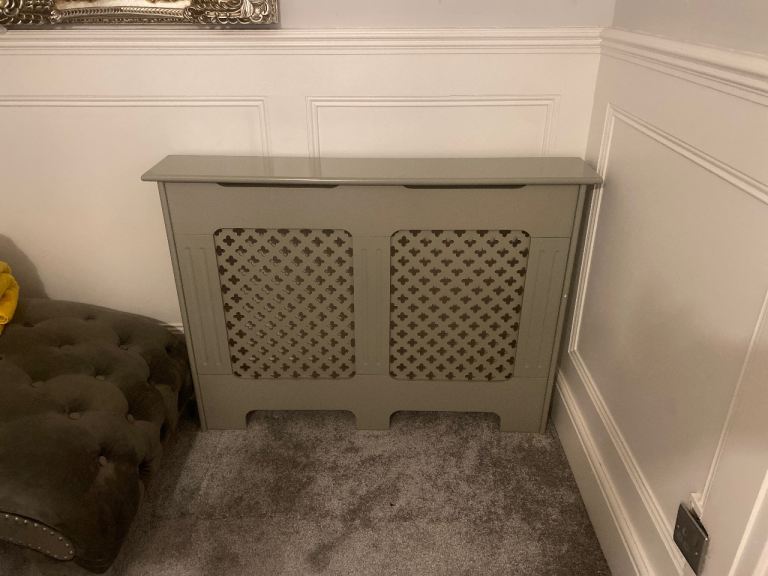 Grey radiator cover