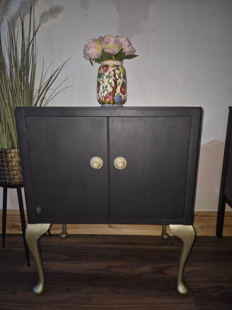 Vintage record cabinet 