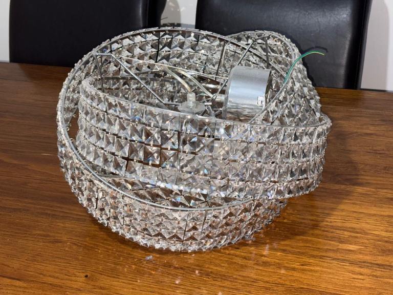 Stunning chrome ceiling light from nextb