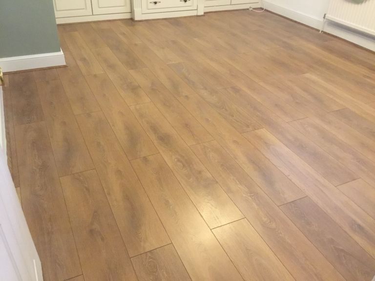 Laminate Wood Floor and Wood Fibre Underlay