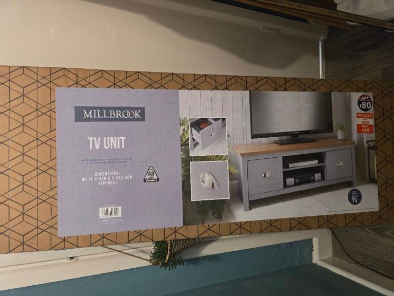 Millbrook Tv Unit Grey 