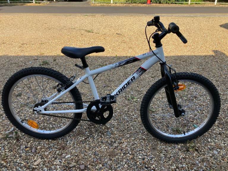 Unisex BTWIN Rockrider ST 100 Kids' 20-inch Mountain Bike MTB with accessories