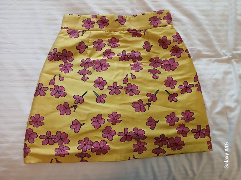 River Island Yellow Skirt - Size 10 (S) - As New