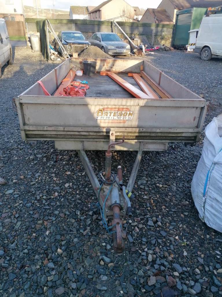 Bateson trailer comes with slide in loading ramps, New lighting and all 4 sides can be opened