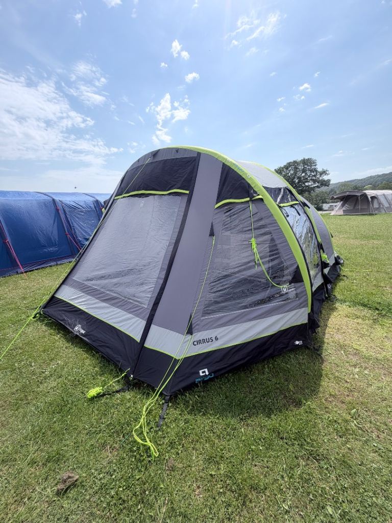 Large Inflatable Camping Tent – Grey, Good Condition