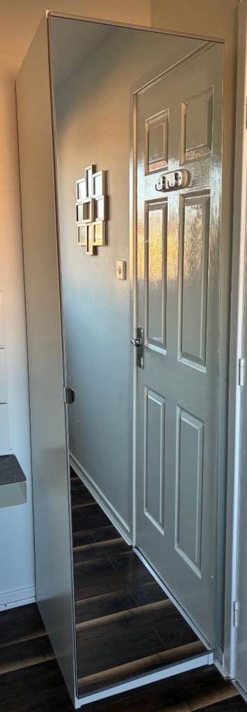 IKEA Pax White Single Mirror Door Wardrobe