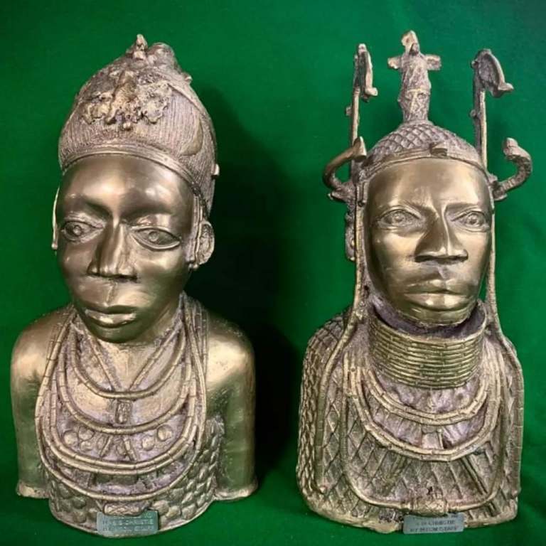 Pair Cast Bronzes