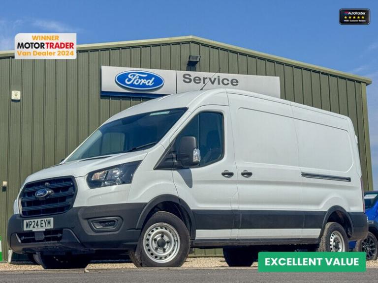 2024 Ford Transit LWB L3H2 [SOLD MM] Medium Roof 350 Leader AWD 4x4 Air Con Side Door EURO 6 Pane...
