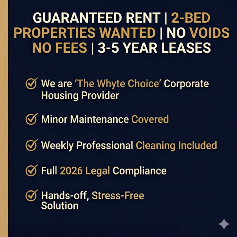 Tired of Voids & Maintenance? Professional Relocation Lease for 2-Bed Properties.