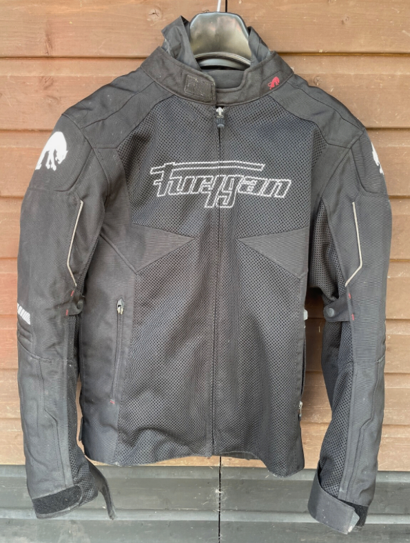 FURYGAN - Summer Mesh Motorbike Jacket with winter zip in lining. Black L.42-44