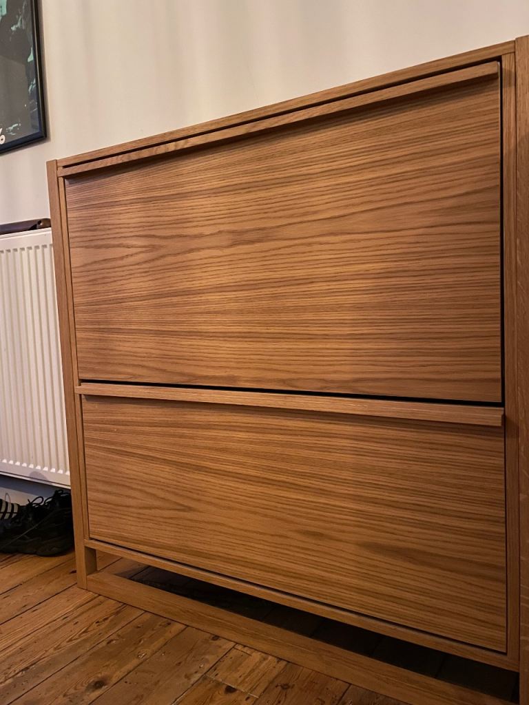John Lewis Oak Shoe Storage Cabinet 