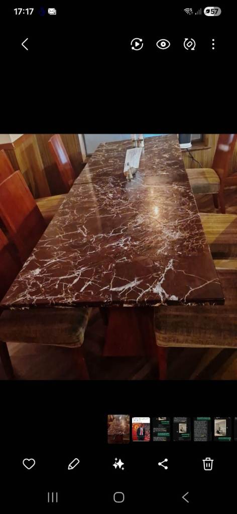 Restaurant marble tables 