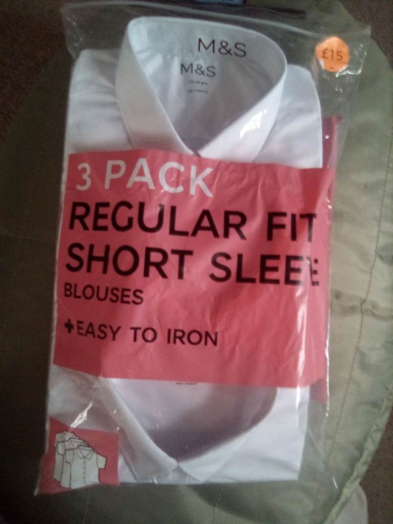 M&S school shirts