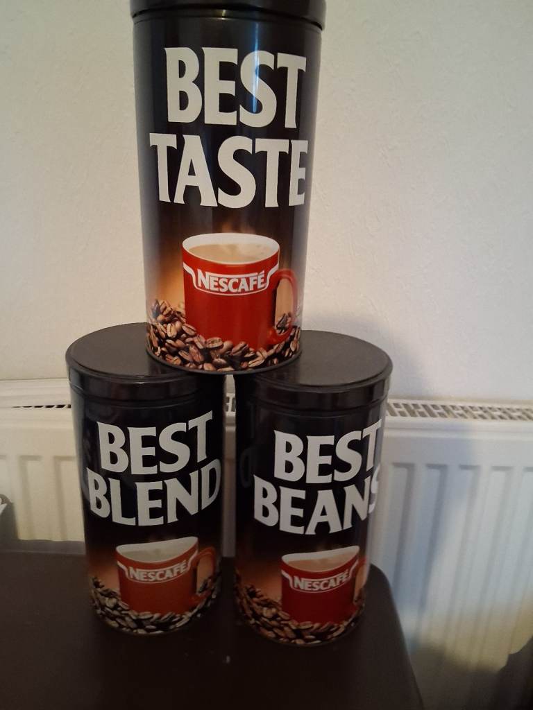 NESCAFE VINTAGE STORAGE TINS - TRIPLE SET