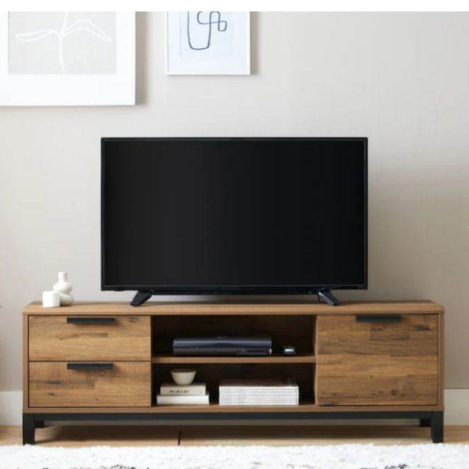 🎀 STUNNING - NEXT - DARK OAK BRONX SLIM TV UNIT - FOR SALE 🎀