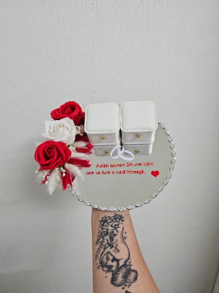 Wedding ring holder Can be personalized with name, initials, date