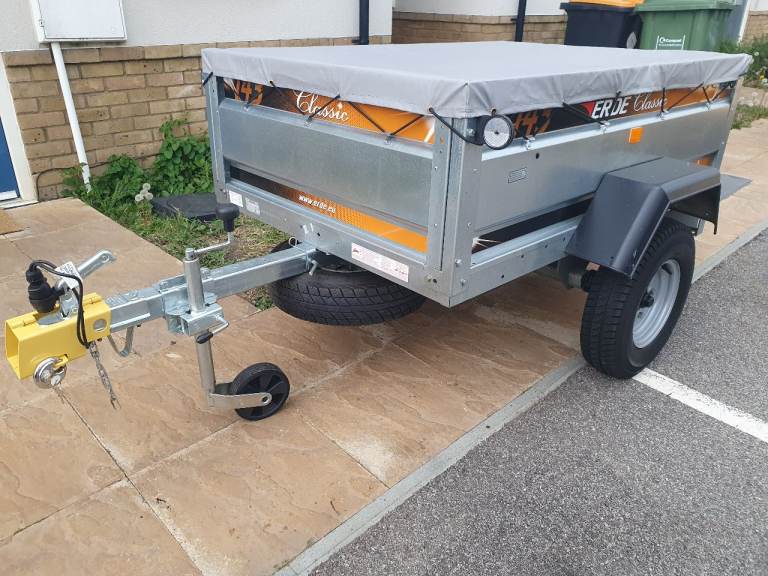 Erde 143 classic trailer with cover