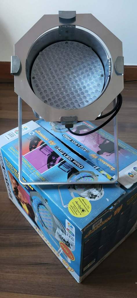 Set of 4 American DJ 64P LED Pro Stage Lights – Professional RGB Mixing – Boxed & Like New