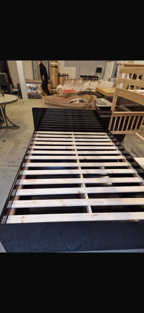 BNIB Black High Gloss Double Bed with Storage Drawers – £80 ONO