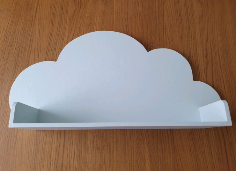 Duck egg blue cloud shelf
