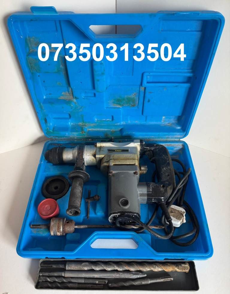 KINZO 25C20 240V SDS Eletric Hammer Drill with Extra Drill Bits,Fully Working