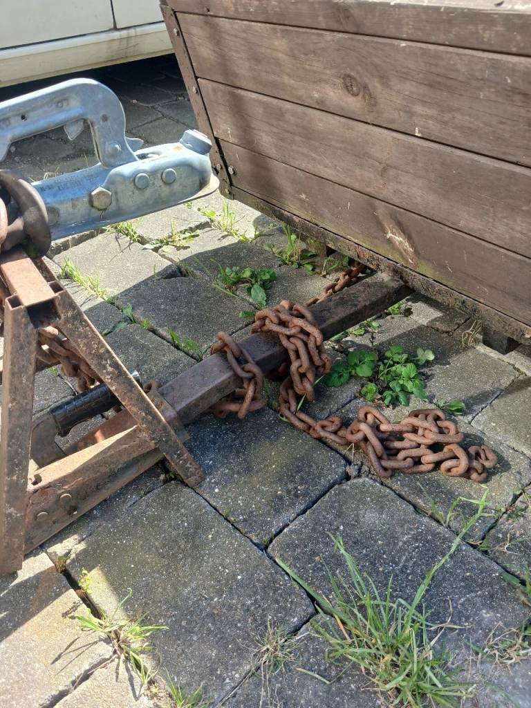 Small 4x3 wooden trailer