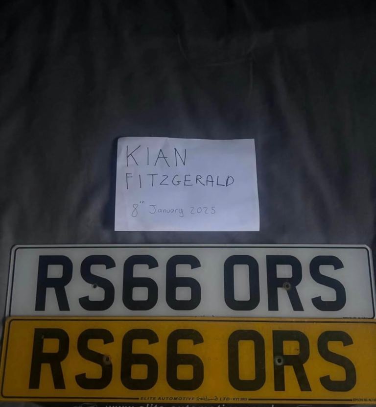 RS66 ORS - REGISTRATION PLATE