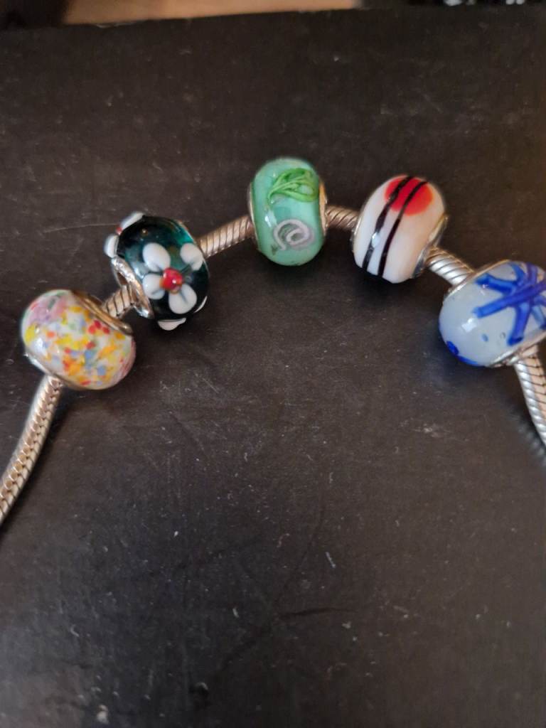 image for Silver bead charms 